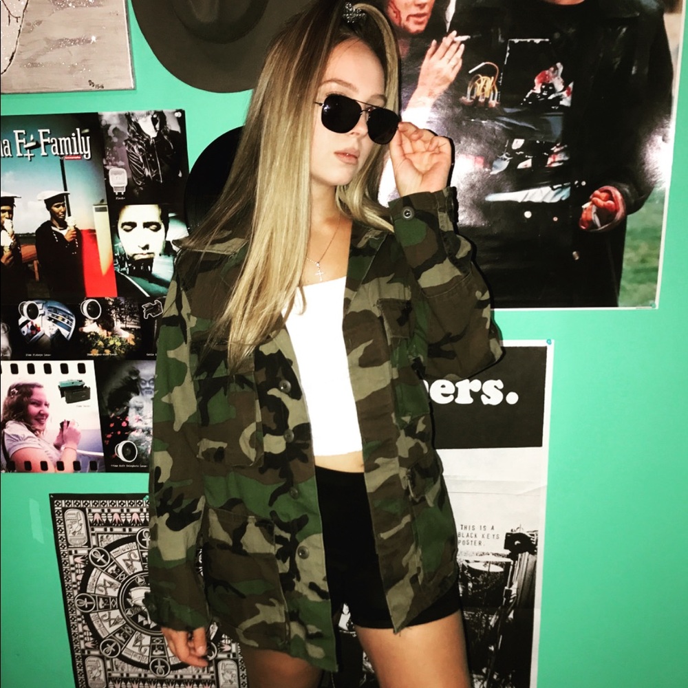 Real oversized army jacket